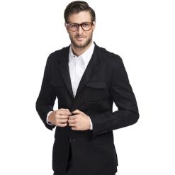 Marynarka ALVAR 050L. Czarne garnitury Giacomo Conti, na co dzień, l, bez wzorów, z bawełny. Za 339.00 zł.