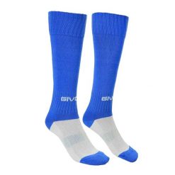 Skarpety Piłkarskie Unisex Dla Dorosłych Calcio. Białe skarpety Givova, bez wzorów, z bawełny. Za 46.99 zł.