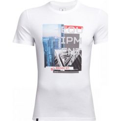 T-shirt męski TSM609 - biały - Outhorn. T-shirty marki Outhorn. W wyprzedaży za 29.99 zł.