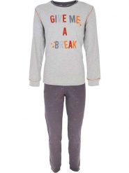 COTONELLA Piżama w kolorze szarym rozmiar: XXL. Szare piżamy COTONELLA, xxl, bez wzorów, prążkowane, bez ramiączek. Za 121.99 zł.