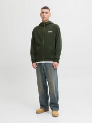 Jack & Jones Bluza w kolorze khaki rozmiar: XL. Brązowe bluzy Jack & Jones, xl, bez wzorów, bez kaptura. Za 113.99 zł.