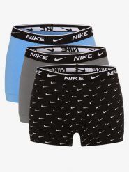 Nike Obcisłe bokserki pakowane po 3 szt. Mężczyźni Bawełna niebieski|szary|czarny|wielokolorowy, XL. Czarne bokserki Nike, m, bez wzorów, z bawełny. Za 189.95 zł.