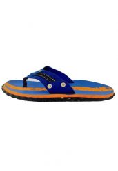 Męskie klapki outdoorowe Beco | Ciemnoniebieski/pomarańczowy. Niebieskie klapki Beco, z gumy. Za 206.99 zł.