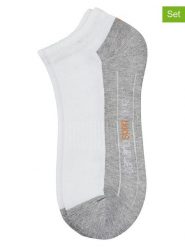 Camano Skarpety funkcyjne (4 pary) w kolorze biało-szarym rozmiar: 39-42. Białe skarpety camano, bez wzorów. Za 46.45 zł.