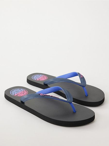 Rip Curl Japonki "Wetty Fade Bloom" w kolorze niebiesko-czarnym rozmiar: 46. Czarne japonki Rip Curl, bez wzorów. Za 52.67 zł.