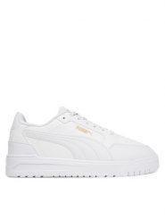Puma Sneakersy Shuffle Downtown 402596 01 Biały. Białe buty sportowe casual Puma, bez wzorów, ze skóry, bez zapięcia. Za 209.99 zł.