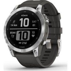 Zegarek z GPS Garmin Fenix 7 Silver Grey. Szare zegarki GARMIN. Za 2,859.00 zł.