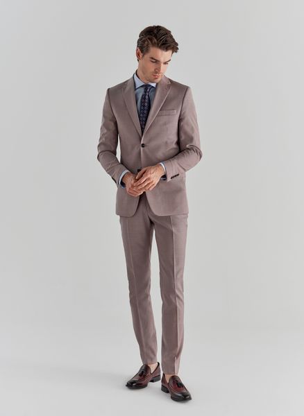 PAKO LORENTE – Różowe spodnie garniturowe P22SP-6G-003-W-S. Czerwone eleganckie spodnie Pako Lorente, m, z wełny, eleganckie. Za 149.99 zł.