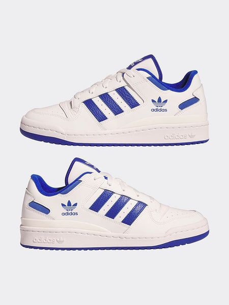 Adidas Sneakersy w kolorze biało-niebieskim rozmiar: 44,5. Białe buty sportowe casual Adidas, bez wzorów, bez zapięcia. Za 302.35 zł.