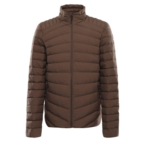 Kurtka męska puchowa Alpine Pro Reter. Brązowe kurtki Alpine Pro, m, bez wzorów, z puchu, bez kaptura. W wyprzedaży za 499.00 zł.