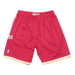 Krótki Houston Rockets nba. Czarne szorty Mitchell & Ness, m, bez wzorów, sportowe. Za 397.50 zł.