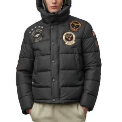 Kurtka BLAUER ACADEMY CARTER Czarny. Czarne kurtki Blauer, bez wzorów, z tkaniny, bez kaptura. Za 1,170.99 zł.