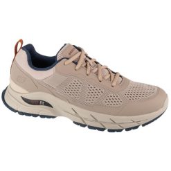 Buty sportowe Sneakersy męskie, Arch Fit Baxter - Pendroy. Brązowe buty sportowe casual Skechers, bez wzorów, bez zapięcia. Za 349.99 zł.