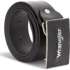 Pasek Męski WRANGLER - Metal Buckle Belt W0B588301 85 Black. Paski marki bonprix. W wyprzedaży za 169.00 zł.