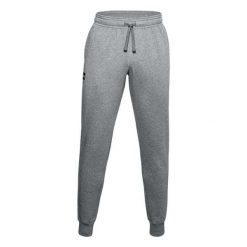 Męskie Spodnie Dresowe Rival Fleece. Szare szorty Under Armour, m, bez wzorów, z dresówki. Za 190.99 zł.