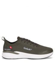 Go Soft Sneakersy MP-12A Khaki. Brązowe buty sportowe casual GO SOFT, bez wzorów, z materiału, bez zapięcia. Za 149.99 zł.