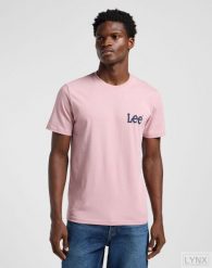 MESKA KOSZULKA LEE MEDIUM WOBBLY LEE TEE SOFT MAUVE 112364536. Fioletowe t-shirty Lee, s, bez wzorów, bez kołnierzyka, bez ramiączek. Za 79.99 zł.