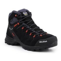 Buty trekkingowe męskie Salewa MS Alp Mate Mid WP. Brązowe buty turystyczne Salewa, bez wzorów, z gumy, za kostkę, bez zapięcia, trekkingowe. Za 829.99 zł.