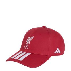 CZAPKA Z DASZKIEM LIVERPOOL FC. Białe czapki z daszkiem Adidas, bez wzorów, z bawełny. Za 99.95 zł.