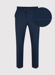 PAKO LORENTE – Granatowe spodnie garniturowe P22SF-6G-014-G-S. Eleganckie spodnie Pako Lorente, s, bez wzorów, z elastanu. Za 149.99 zł.