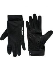 Rękawiczki sportowe dla dorosłych Hummel Light Player Glove. Czarne rękawiczki Hummel, bez wzorów, z elastanu. Za 65.00 zł.