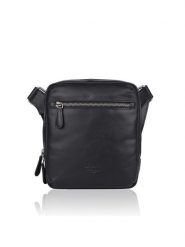 Bellicci Skórzana torebka "Kiefer" w kolorze czarnym - 19 x 21 x 5 cm rozmiar: onesize. Czarne torby na ramię Bellicci, bez wzorów, z materiału, na ramię, małe, bez dodatków. Za 256.70 zł.