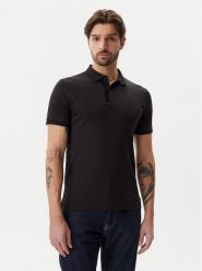 Calvin Klein Polo K10K114135 Czarny Regular Fit. Czarne koszulki polo CALVIN KLEIN, m, bez wzorów, z bawełny, bez kołnierzyka, bez ramiączek. Za 219.99 zł.