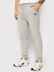 Alpha Industries Spodnie dresowe Basic Jogger 116370 Szary Slim Fit. Szare joggery i bojówki Alpha Industries, m, bez wzorów, z bawełny. Za 179.99 zł.