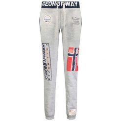 Spodnie sportowe męskie Geonorway Expedition Moliere. Szare spodnie treningowe długie Geographical Norway, m, bez wzorów, z bawełny. W wyprzedaży za 146.00 zł.