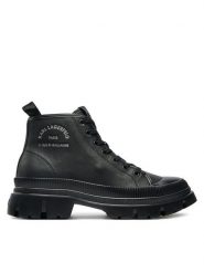 KARL LAGERFELD Trapery KL25234 Czarny. Czarne trapery KARL LAGERFELD, ze skóry, bez zapięcia. Za 1,049.00 zł.