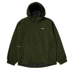 Kurtka turystyczna męska HUF Set Shell. Zielone kurtki HUF, m, bez wzorów, z nylonu, z kapturem. Za 456.55 zł.