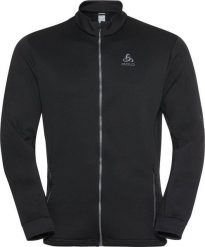 Bluza narciarska męska rozpinana z półgolfem Odlo BERRA. Czarne bluzy z kapturem ODLO, na zimę, l, bez wzorów, z elastanu, z kapturem. Za 400.35 zł.