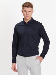 Boss Koszula 50469378 Granatowy Regular Fit. Niebieskie koszule Boss, m, bez wzorów, z syntetyku, bez kołnierzyka, bez ramiączek. Za 249.99 zł.