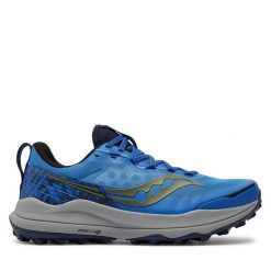 Buty do biegania Saucony. Niebieskie buty do biegania Saucony, bez wzorów, bez zapięcia, do biegania. Za 639.99 zł.
