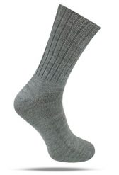 Ciepłe Wełniane Skarpetki Zimowe - Kolor Szary. Szare skarpety His Story, bez wzorów, z elastanu. Za 39.99 zł.