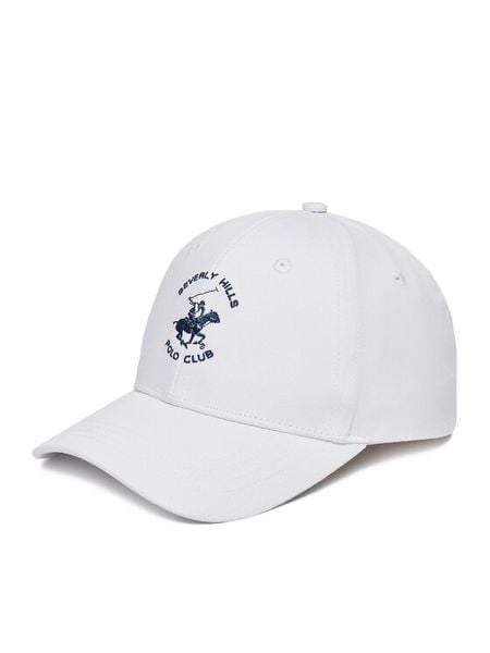 Beverly Hills Polo Club Czapka z daszkiem CWBEO-BHPC-U3-003-SS26 Biały. Białe czapki z daszkiem Beverly Hills Polo Club, bez wzorów, z bawełny. Za 79.99 zł.