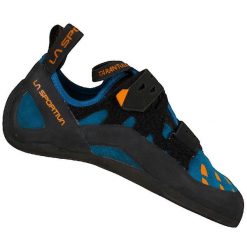 Buty wspinaczkowe La Sportiva Tarantula Niebieskie. Niebieskie buty turystyczne La Sportiva, bez wzorów, bez zapięcia, trekkingowe. Za 430.45 zł.