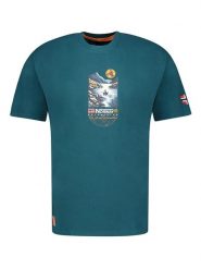 Geographical Norway Koszulka "Jembark" w kolorze morskim rozmiar: S. Niebieskie bezrękawniki Geographical Norway, s, bez wzorów, z bawełny, bez kołnierzyka, bez ramiączek. Za 60.95 zł.