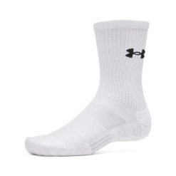 Under Armour UA PERFORMANCE COTTON 3P CRW Skarpety męskie. Białe skarpety Under Armour, bez wzorów, z bawełny. W wyprzedaży za 55.99 zł.