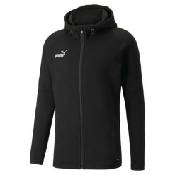 Bluza z kapturem Puma Teamfinal Casuals Hooded Jkt, Mężczyźni. Czarne bluzy Puma, m, bez wzorów, z bawełny, z kapturem. Za 204.68 zł.