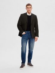 SELECTED HOMME Dżinsy - Tapered fit - w kolorze granatowym rozmiar: W30/L32. Niebieskie jeansy Selected Homme, l. Za 187.45 zł.