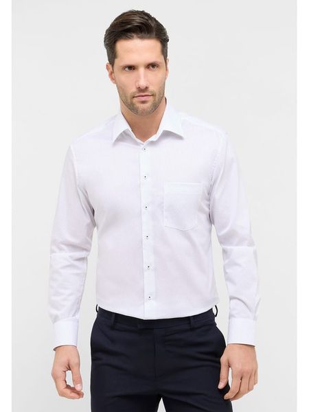 Eterna Koszula - Modern fit - w kolorze biało-granatowym rozmiar: 43. Białe koszule Eterna, bez wzorów, z bawełny, bez kołnierzyka, bez ramiączek. Za 126.75 zł.