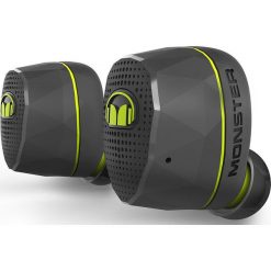 Monster iSport Airlink Czarno-zielony Słuchawki True Wireless. Czarne słuchawki bezprzewodowe Monster. Za 750.99 zł.