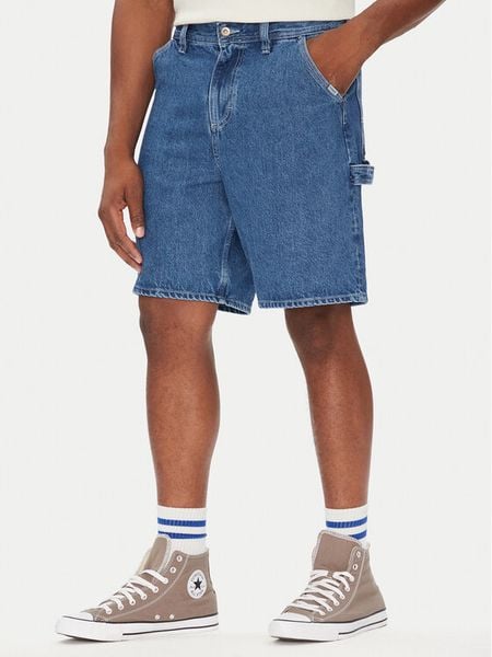 Element Szorty jeansowe Carpenter ELYDS00102 Niebieski Relaxed Fit. Niebieskie szorty Element, m, bez wzorów, z bawełny. Za 389.99 zł.