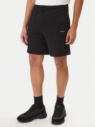 Calvin Klein Szorty sportowe Nano Logo LV04LF244G Czarny Regular Fit. Czarne krótkie spodenki sportowe CALVIN KLEIN, m, bez wzorów, z bawełny. Za 329.99 zł.