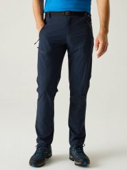 Regatta Spodnie trekkingowe "Xert Stretch" w kolorze granatowym rozmiar: 48. Niebieskie spodnie treningowe długie Regatta, bez wzorów, z materiału. Za 181.33 zł.