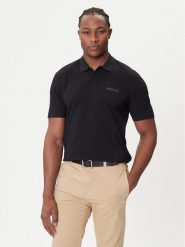 HUGO Polo Dirlmere 50542830 Czarny Regular Fit. Czarne koszulki polo sportowe Hugo, m, bez wzorów, z bawełny, bez kołnierzyka, bez ramiączek. Za 259.99 zł.