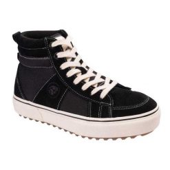 Męskie Buty Sportowe Bomer Mid Cow Suede. Czarne buty turystyczne IGUANA, bez wzorów, z materiału, bez zapięcia, trekkingowe. Za 347.03 zł.