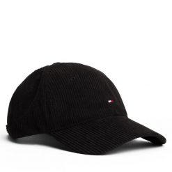 Czapka z daszkiem Tommy Hilfiger. Czarne czapki z daszkiem Tommy Hilfiger, bez wzorów. Za 149.99 zł.