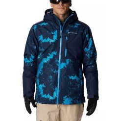 Płaska kurtka męska Columbia Timberturner II. Niebieskie kurtki narciarskie i snowboardowe Columbia, m, bez wzorów, narciarskie. W wyprzedaży za 849.00 zł.